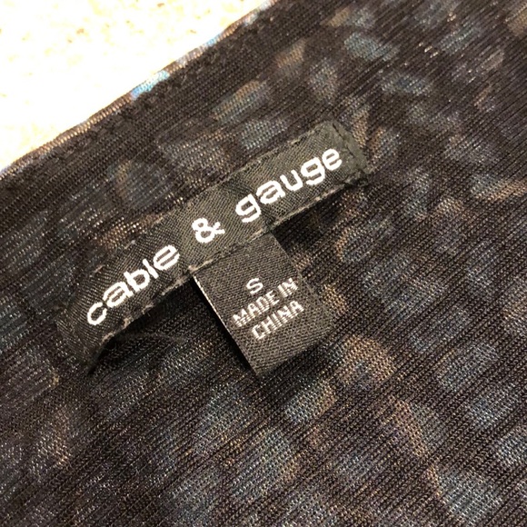 Cable & Gauge Blues, Black and White Top S - Picture 3 of 14